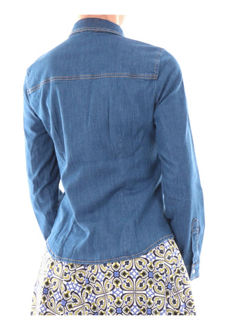 EMME MARELLA Camicia Donna Blu Denim EMMCAPANNA-PE26-001