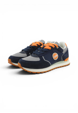COLMAR Sneakers Uomo Blu Grigio Arancione TRAVISB009-PE26