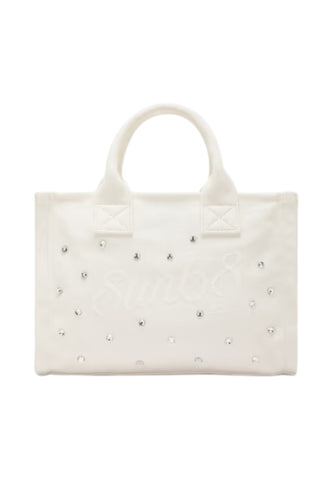 SUN68 Borsa A Mano Donna Bianco Strass W36230-PE26-31