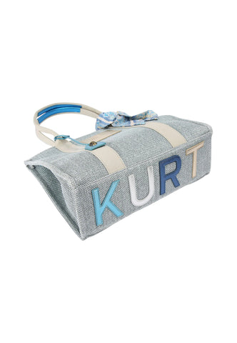 KURT GEIGER Borsa Shopper Donna Azzurro Bianco 9544186999-PE26