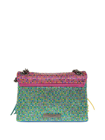 KURT GEIGER Borsa Tracolla Donna Multicolore Strass Frange 5607169609-PE26
