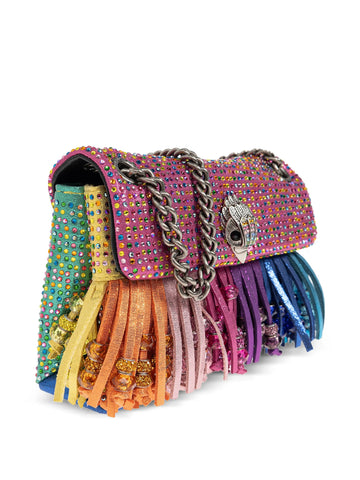 KURT GEIGER Borsa Tracolla Donna Multicolore Strass Frange 5607169609-PE26