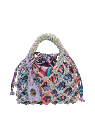 KURT GEIGER Borsa A Mano Donna Viola Multicolore Strass 2038295689-PE26