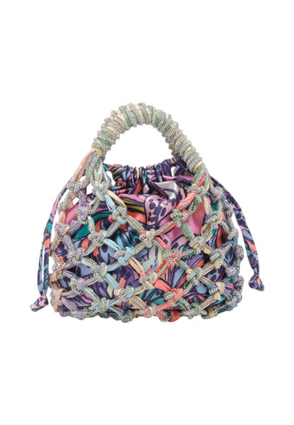 KURT GEIGER Borsa A Mano Donna Viola Multicolore Strass 2038295689-PE26