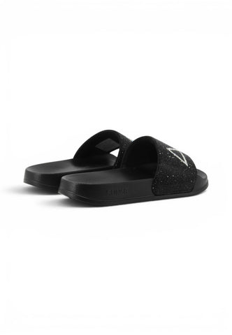 SUN68 Ciabatte Donna Nero Strass X36211-PE26-11