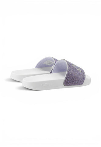 SUN68 Ciabatte Donna Lilla Strass X36211-PE26-0124