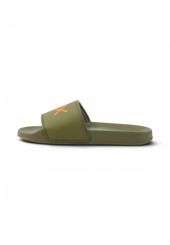 SUN68 Ciabatte Uomo Verde Arancione X36110-PE26-19