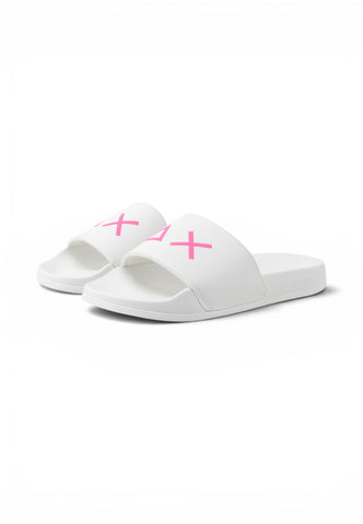 SUN68 Ciabatte Donna Bianco Rosa X36210-PE26-01