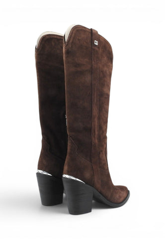 GUESS Stivali Tacco Donna Marrone FLTSN2SUE11-AI27-BROWN
