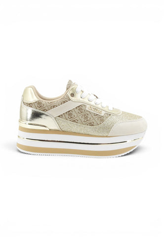 GUESS Sneakers Donna Beige Oro FL5HNSFAL12-AI27-BEIBR
