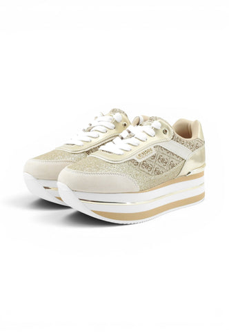 GUESS Sneakers Donna Beige Oro FL5HNSFAL12-AI27-BEIBR