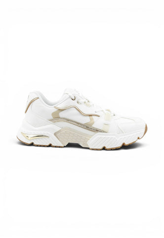 GUESS Sneakers Donna Bianco Oro FLJCR6ELE12-AI27-GOLD