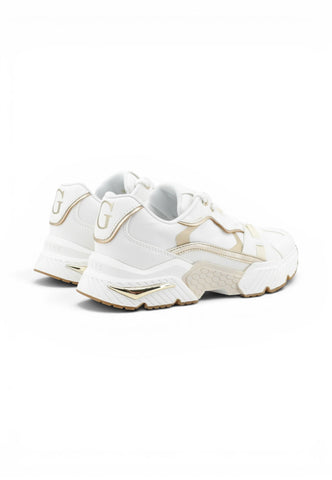 GUESS Sneakers Donna Bianco Oro FLJCR6ELE12-AI27-GOLD