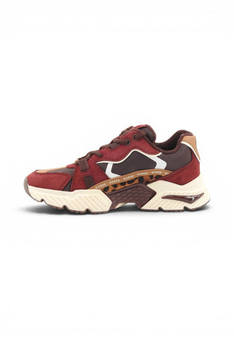 GUESS Sneakers Donna Bordeaux Marrone Animalier FLTCR8ELE12-AI27-DWINE