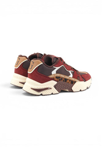 GUESS Sneakers Donna Bordeaux Marrone Animalier FLTCR8ELE12-AI27-DWINE