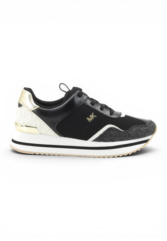 MICHAEL KORS Sneakers Donna Nero Bianco Oro 43T6RNFS1D-AI27-001