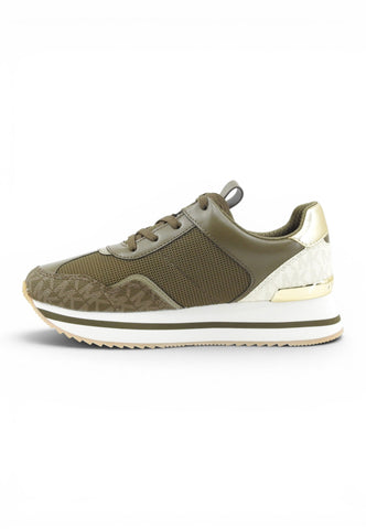 MICHAEL KORS Sneakers Donna Marrone Bianco Oro 43T6RNFS1D-AI27-282