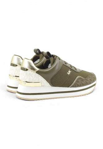 MICHAEL KORS Sneakers Donna Marrone Bianco Oro 43T6RNFS1D-AI27-282