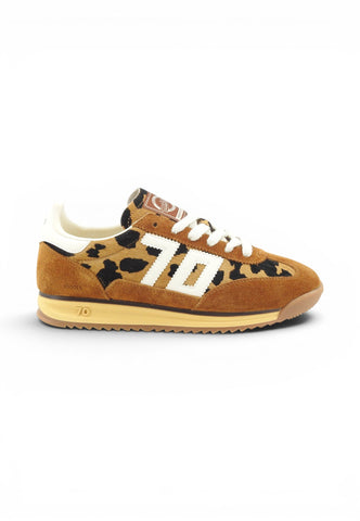 BACK70 Sneakers Donna Marrone Animalier 108009-000184-AI27
