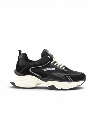 LOVE MOSCHINO Sneakers Donna Nero Bianco JA15426G1PIQO00A-AI27