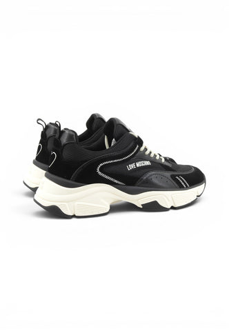 LOVE MOSCHINO Sneakers Donna Nero Bianco JA15426G1PIQO00A-AI27