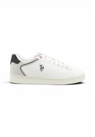 U.S. POLO Sneakers Uomo Bianco Grigio Nero ALPHA001-AI27-WHI-DBR04