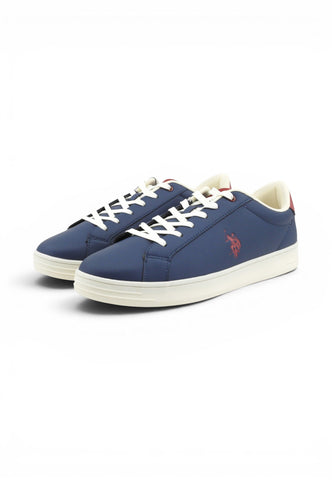 U.S. POLO Sneakers Uomo Blu Rosso ALPHA004-AI27-DBL-RED12