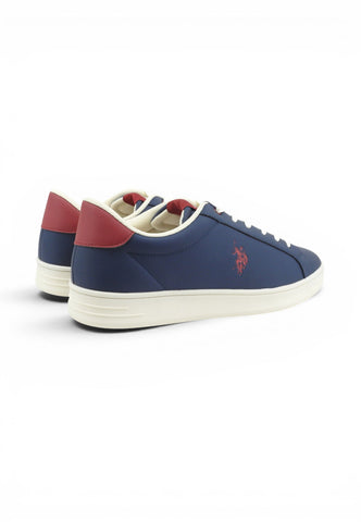U.S. POLO Sneakers Uomo Blu Rosso ALPHA004-AI27-DBL-RED12