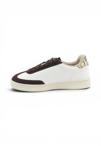 U.S. POLO Sneakers Donna Bianco Marrone ALPHA002A-AI27-WHI-DBR04
