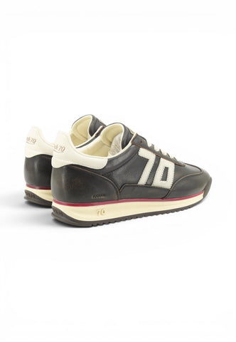 BACK70 Sneakers Uomo Marrone Bianco 108010-000151-AI27