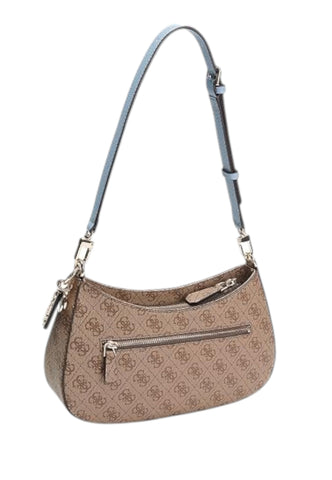 GUESS Borsa A Spalla Donna Beige Marrone Azzurro HWBS9672180-AI27-LLU