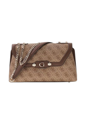 GUESS Borsa A Spalla Donna Beige Marrone HWSG9749210-AI27-LTL