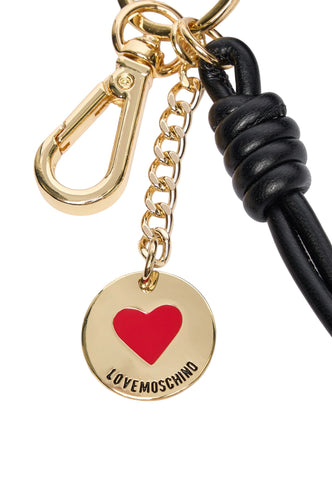 LOVE MOSCHINO Portachiavi Donna Nero Rosso JC5400PP0NLR000A-AI27