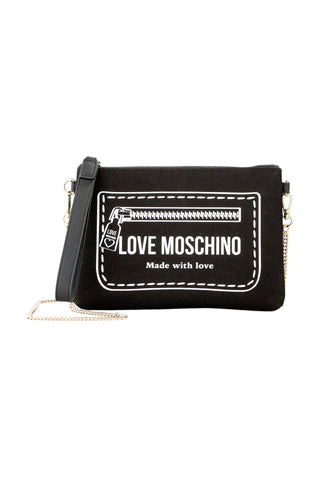 LOVE MOSCHINO Borsa Pochette Donna Nero Bianco JC4053PP1PLK100A-AI27