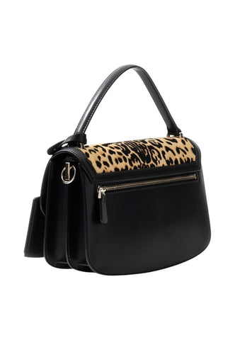 GUESS Borsa A Mano Donna Nero Beige Animalier HWLG9734210-AI27-LEO
