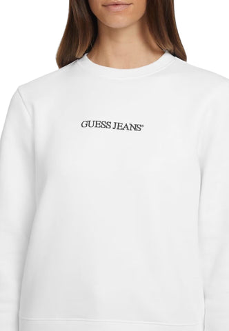 GUESS Felpa Donna Bianco Nero W4YQ10KC811-AI27-G011