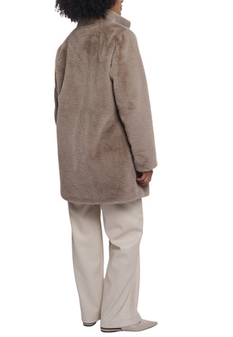 GUESS Cappotto Pelliccia Donna Beige Nonna.7002611-AI27-Mochalatte
