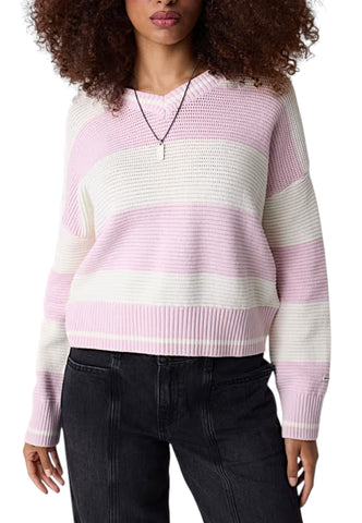 GUESS Maglione Donna Rosa Bianco W6YR01Z0847-AI27-SM49