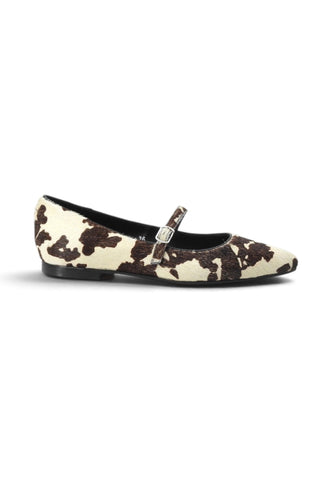 CRISTIN Ballerine Donna Bianco Marrone Animalier EMILY3 BEM-AI27