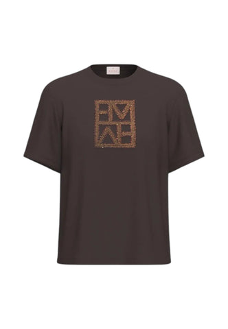 EMME MARELLA T-Shirt Donna Marrone Glitter EMMEDITTI-AI27-003