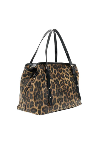 CAFE NOIR Borsa Shopper Donna Beige Nero Animalier C3NN1101-AI27-M107