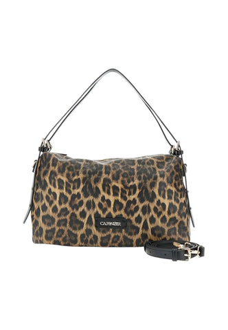 CAFE NOIR Borsa A Mano Donna Beige Nero Animalier C3NN1102-AI27-M107