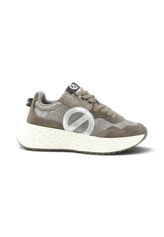 NO NAME Sneakers Donna Grigio Argento Glitter NNVEN60420-AI27