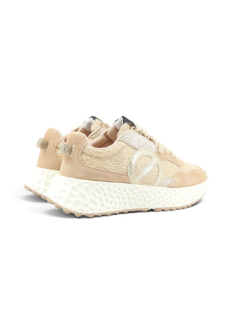 NO NAME Sneakers Rosa Beige Glitter NNVEN604IZ-AI27