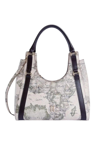 ALVIERO MARTINI Borsa A Spalla Donna Beige Nero LF979950-AI27-0590