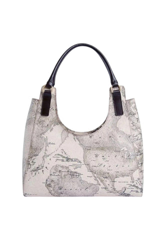 ALVIERO MARTINI Borsa A Spalla Donna Beige Nero LF979950-AI27-0590