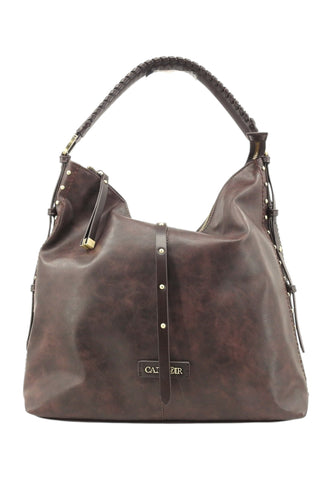 CAFE NOIR Borsa Shopper Donna Marrone Borchie C3NL1134-AI27-M012
