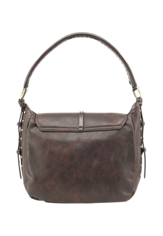 CAFE NOIR Borsa A Spalla Donna Marrone Borchie C3NL1136-AI27-M012