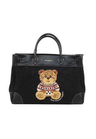 RUE MADAME Borsa A Mano Donna Nero Orsetto 1623-AI27-BLACK
