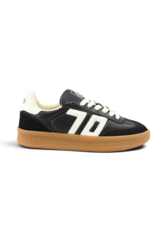 BACK70 Sneakers Donna Nero Bianco 108027-000039-AI27